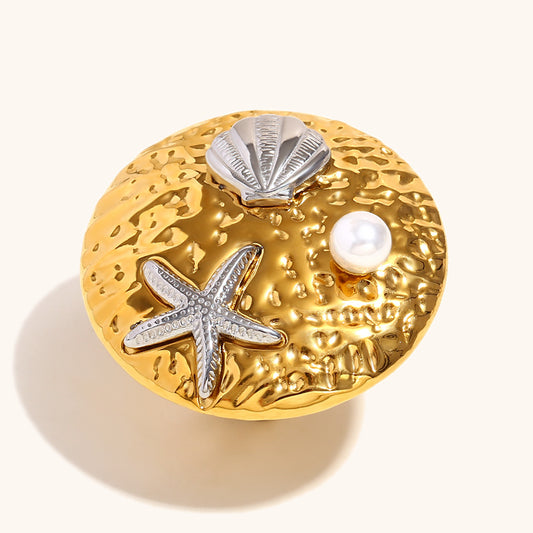 Ocean Relic Statement Ring