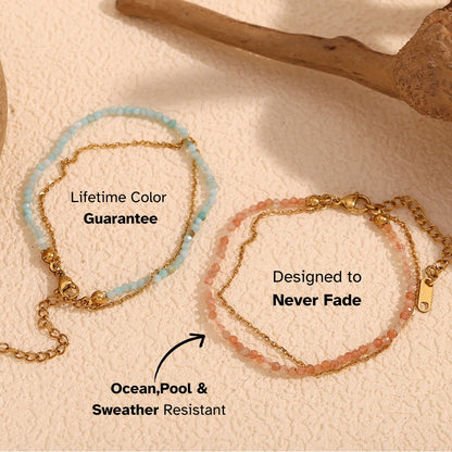 Sunstone Mist Chain Bracelet