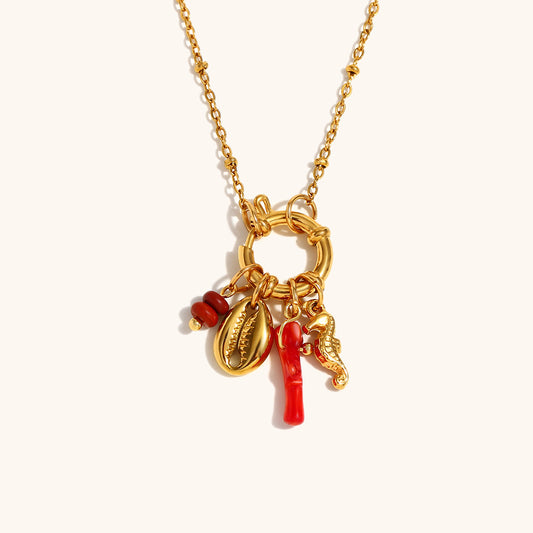 Coral Reef Charm Necklace