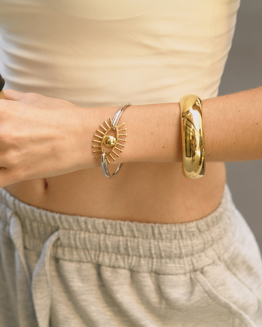Radiant Eye Guardian Bangle