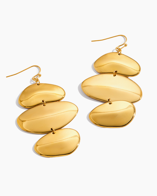 Golden Cascade Drop Earrings