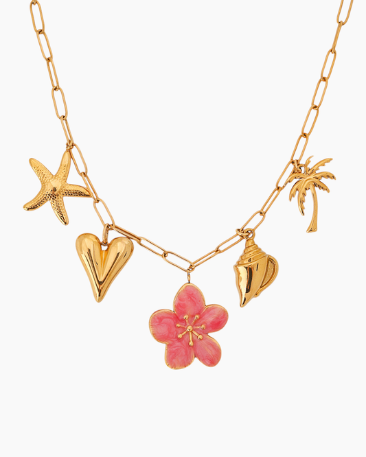 Summer Wanderlust Charm Necklace