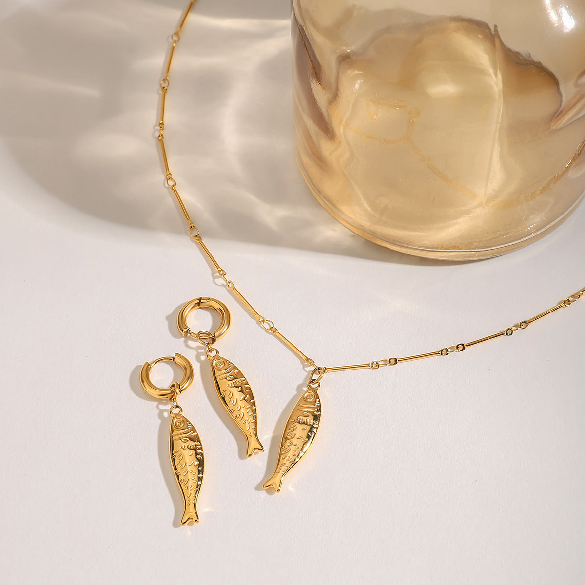 Golden Tides Sardine Necklace