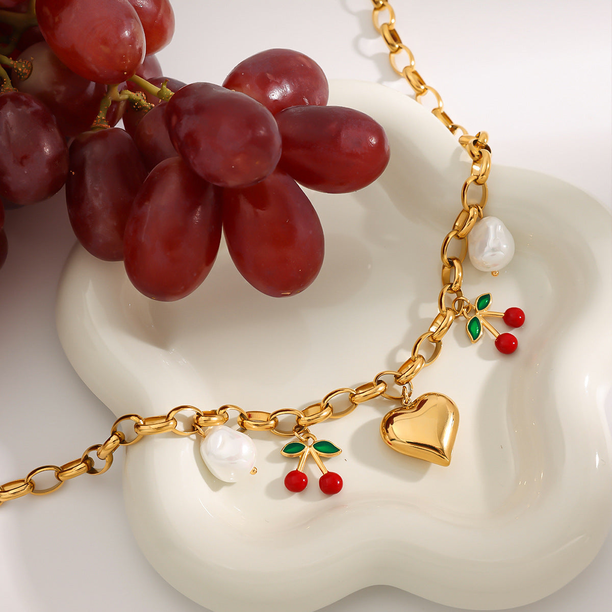 Cherry Love Charm Necklace