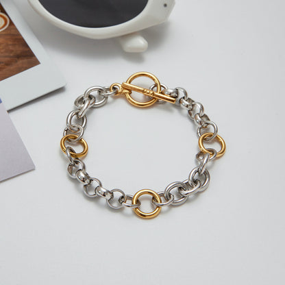 Duo Chain Toggle Bracelet