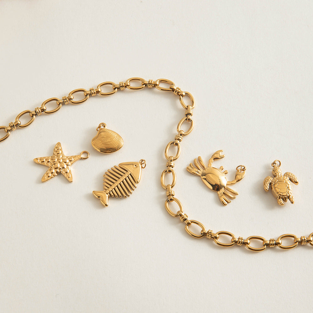 Golden Current Chain Necklace
