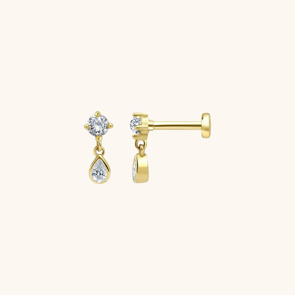 Teardrop Stud Earrings