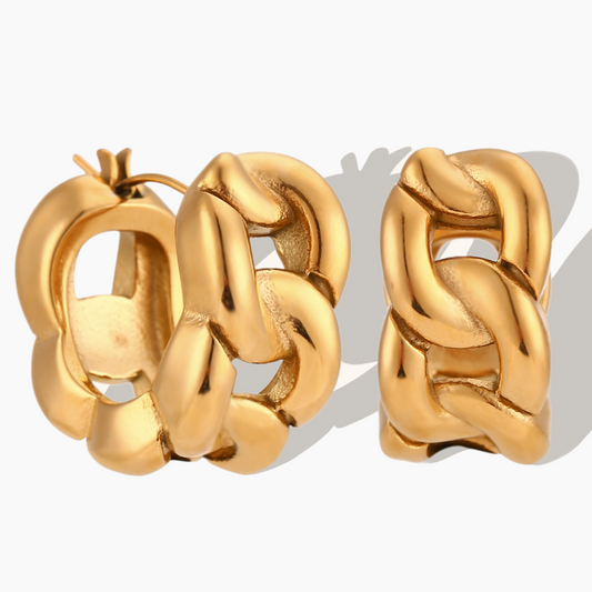Bold Braided Hoop Earrings