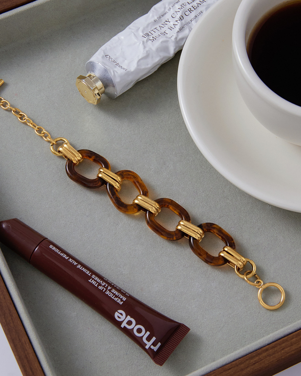 Tortoise Link Chunky Chain Bracelet