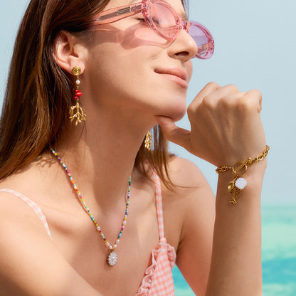 Red Coral Reef Earrings