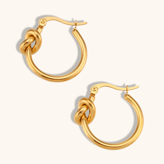 Knotted Hoop Earrings