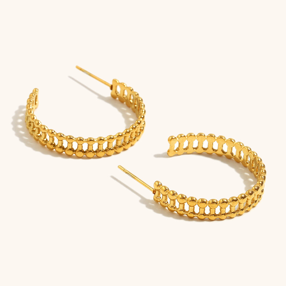 Celeste Beaded Hoop Earrings