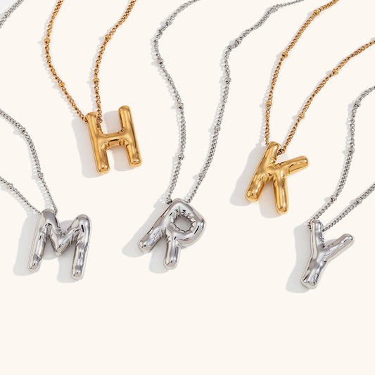 Bold Initial Pendant Necklace