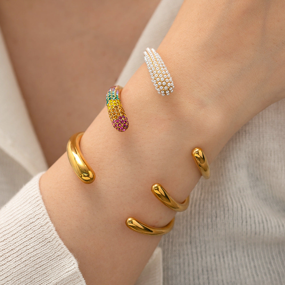 Lustre Pearl Crest Cuff