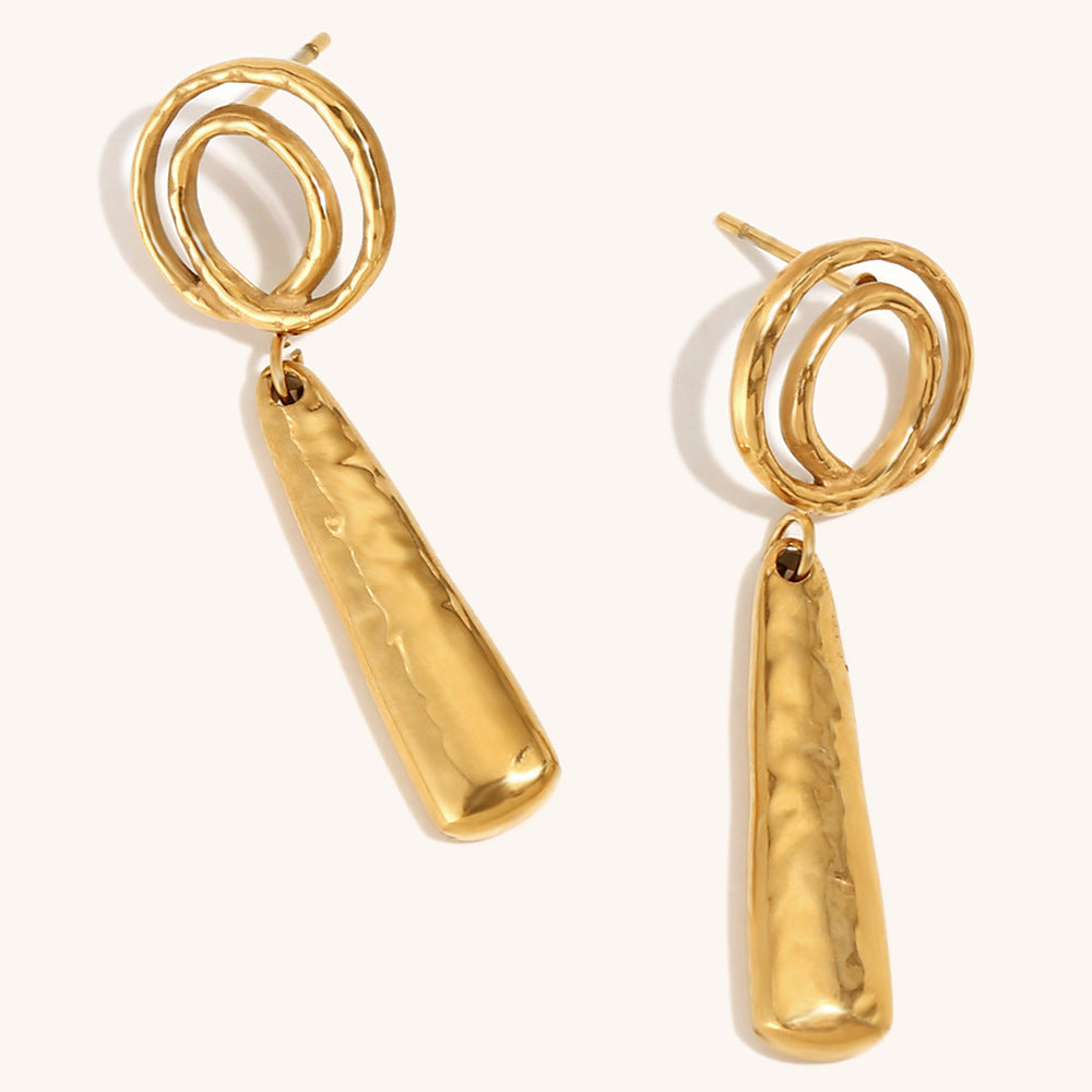 Ethereal Spiral Drop Earrings