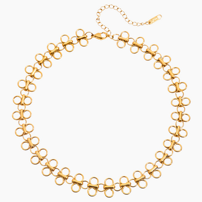 Golden Petal Halo Choker