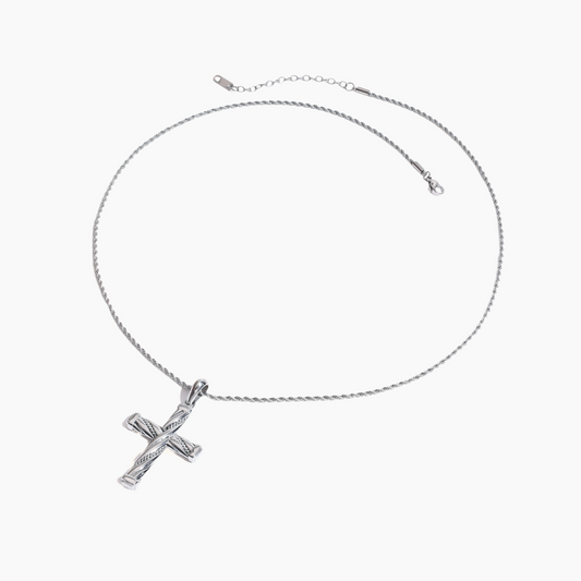 Sacred Edge Cross Necklace