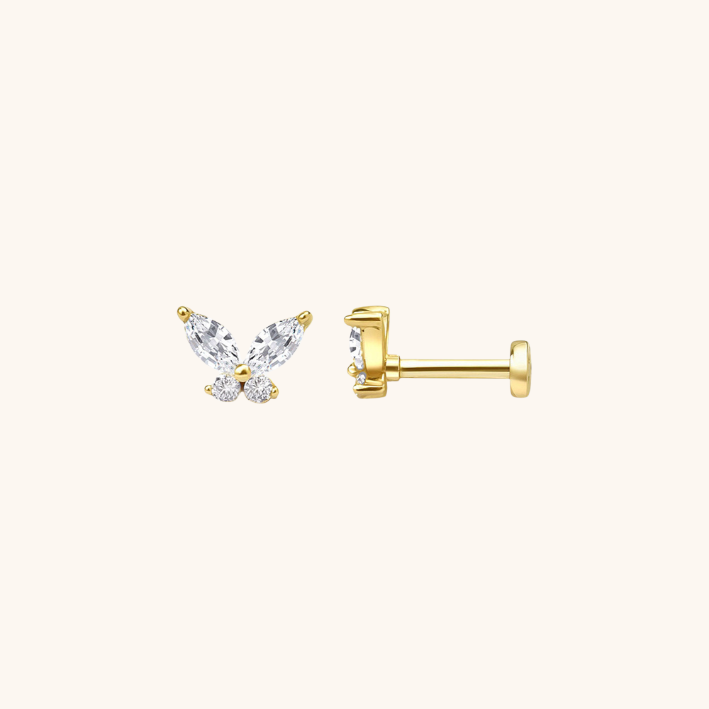 Boucles d'oreilles à tige Betterfly
