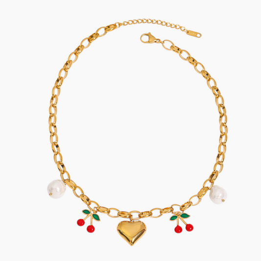Cherry Love Charm Necklace