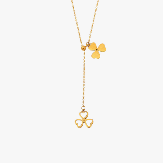 Heart Flower Pendant Necklace