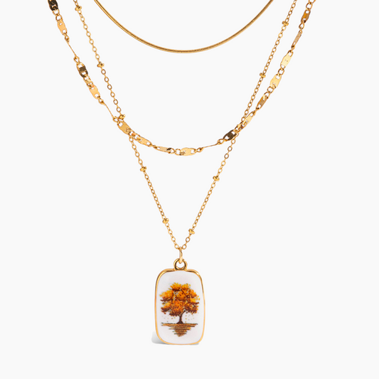 Golden Grove Layered Necklace