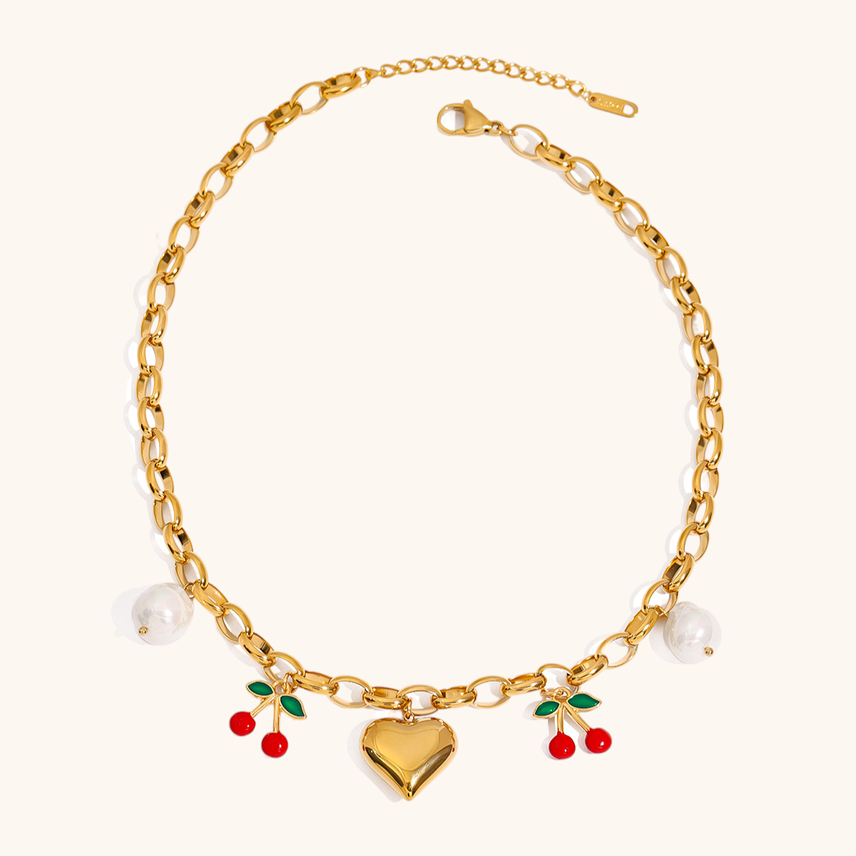Cherry Love Charm Necklace