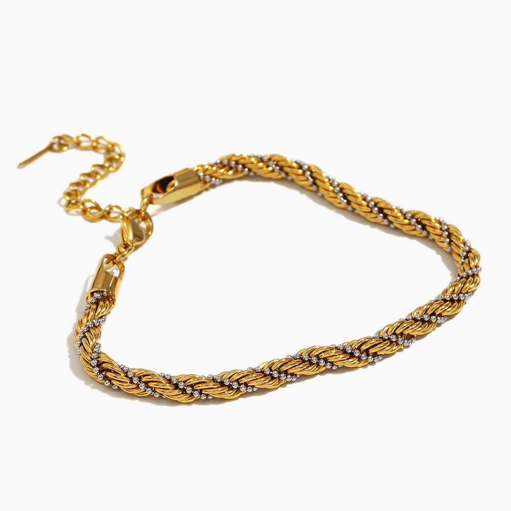 Aqua Halo Chain Bracelet