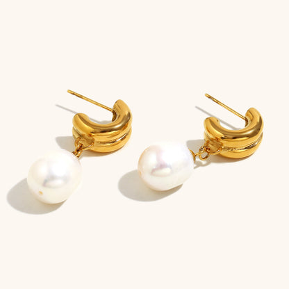 Aurora Pearl Drop Earrings