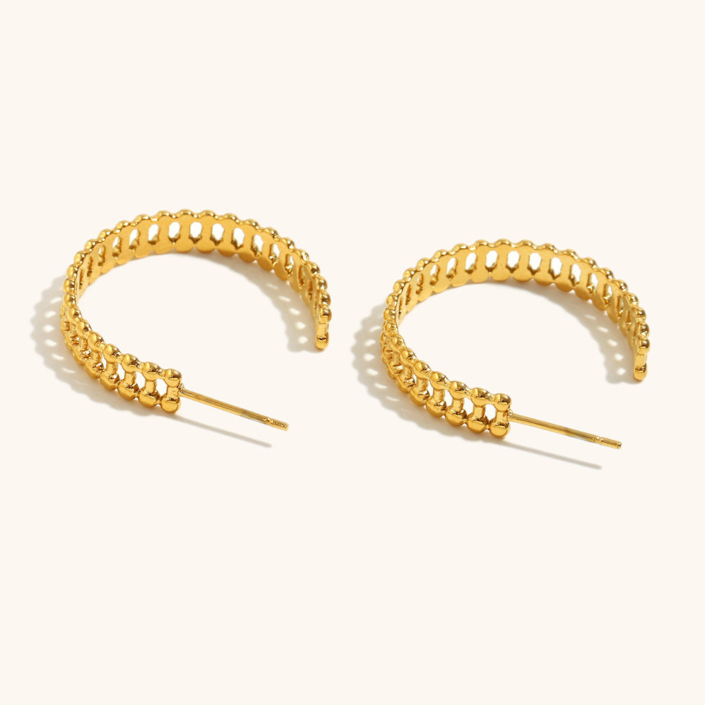 Celeste Beaded Hoop Earrings
