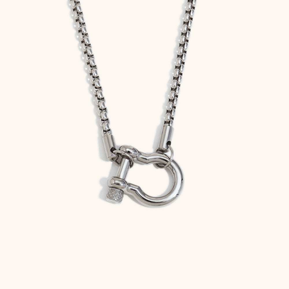 Industrial Chic Lock Necklace