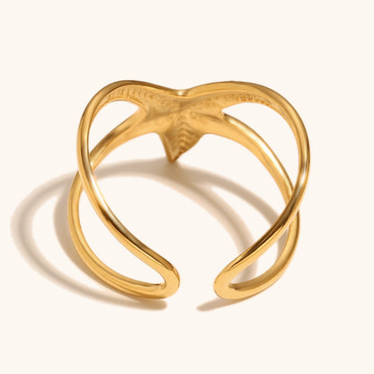 Starfish Embrace Ring