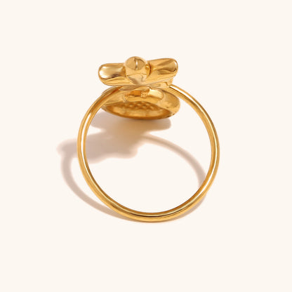 Starfish & Shell Open Ring