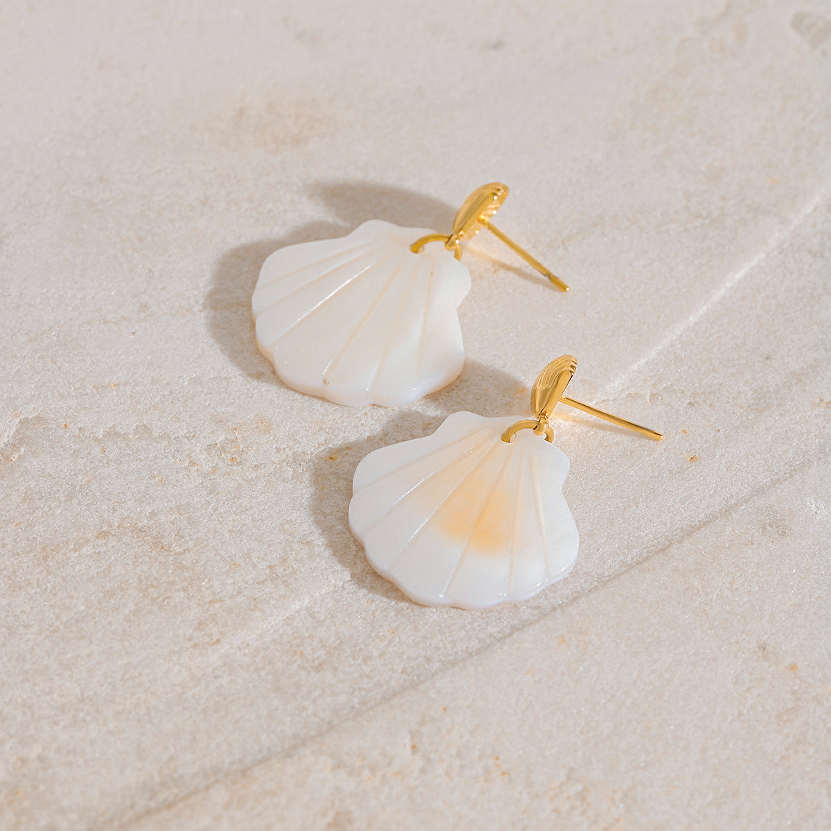 Dawn Shell Drop Earrings