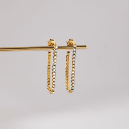 Golden Spark Pin Earrings