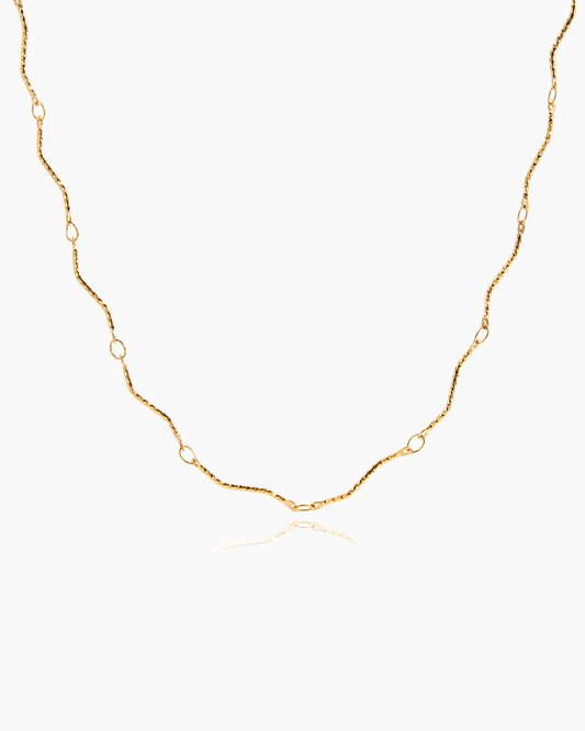 Slim Wave Link Necklace