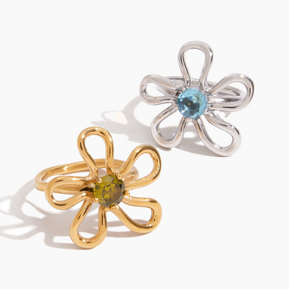 Petal Twist Open Ring