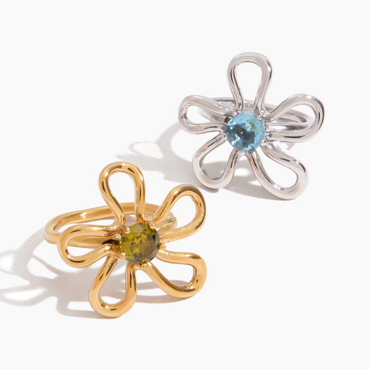 Petal Twist Open Ring