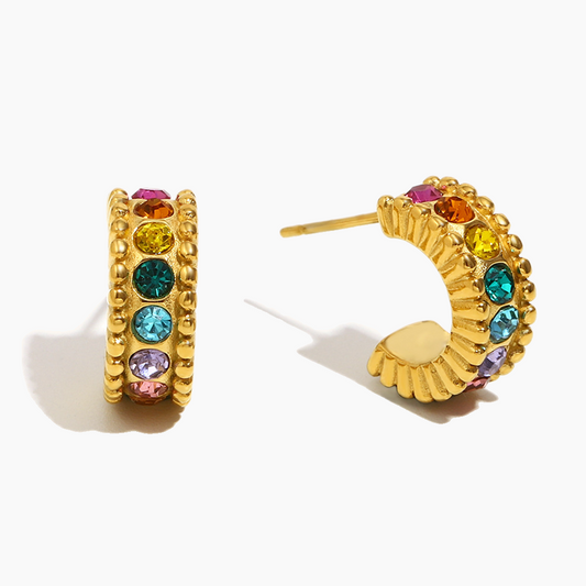 Candy Pop Bead Hoops