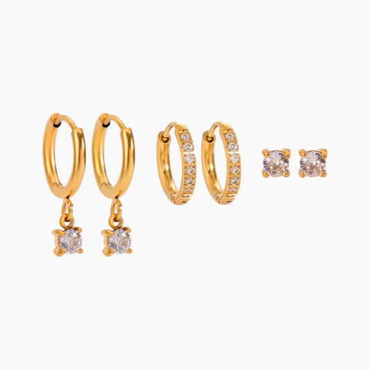 Lustre Trio Earring Set