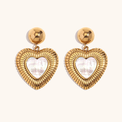 Eternal Love Mother of Pearl Earrings