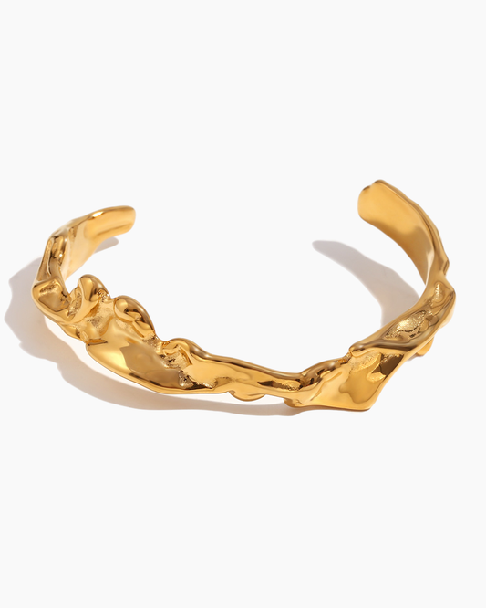 Molten Gold Cuff Bracelet