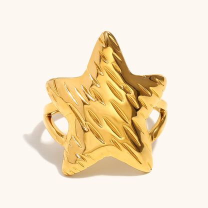 Starry Ocean Starfish Ring