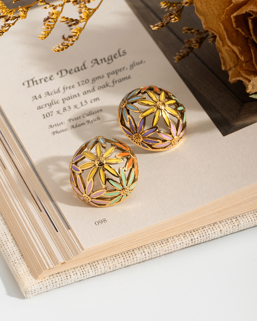 Blooming Colors Flower Earrings