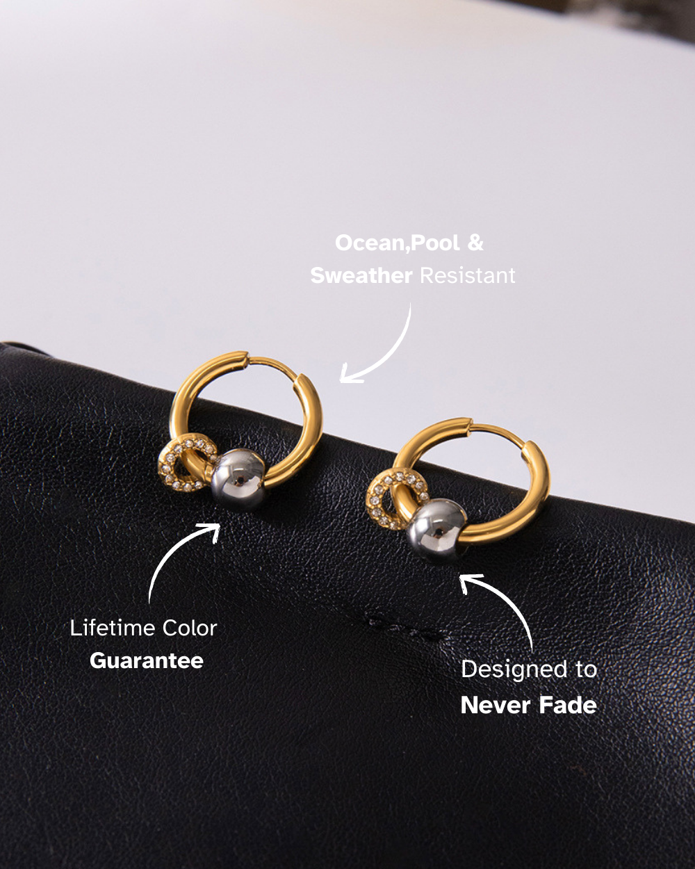 Golden Halo Hoop Earrings