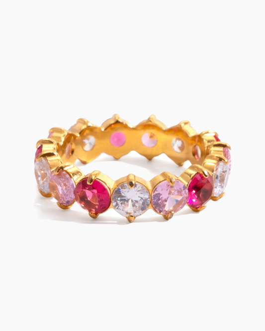 Radiant Eternity Ring – Passion Mix