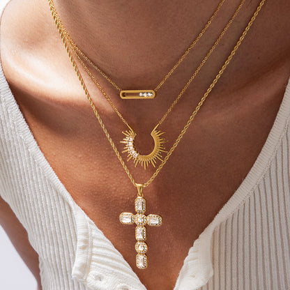 Modern Loop Pendant Necklace