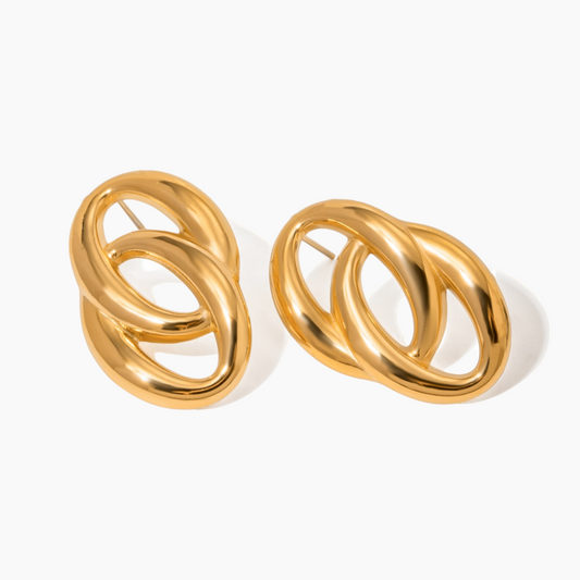Linéa Loop Earrings - Golden