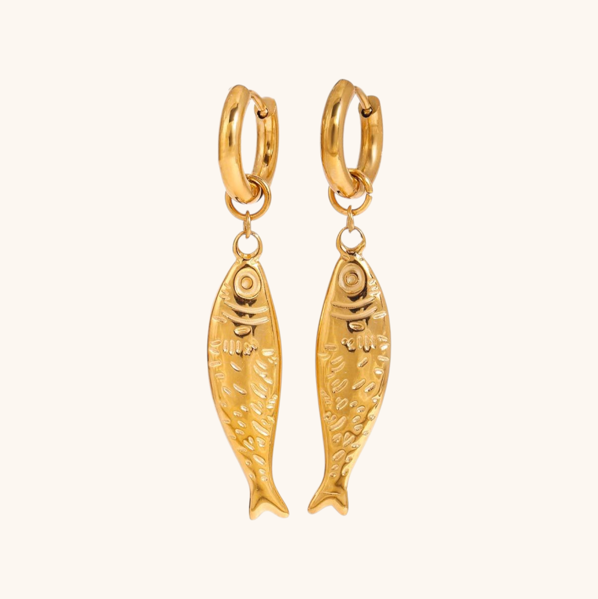 Ocean Gleam Sardine Earrings