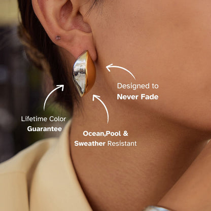Gilded Leaf Earrings