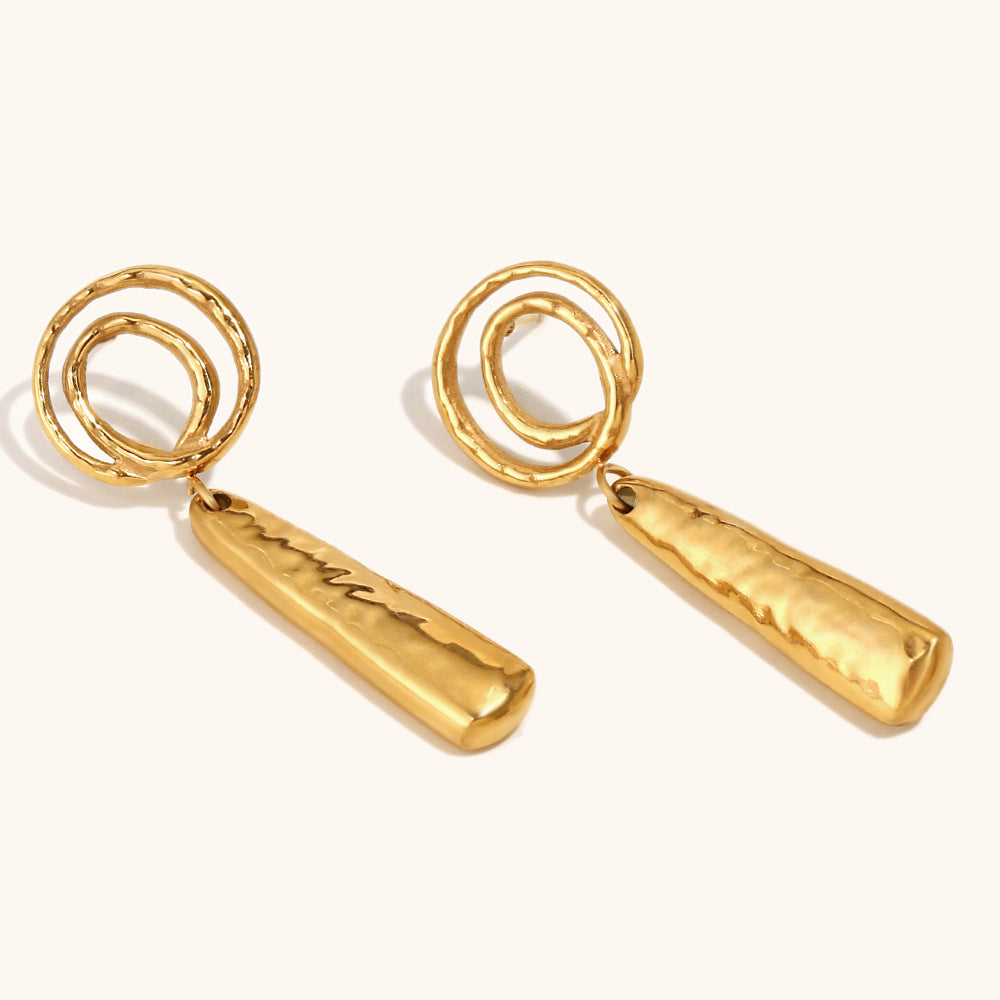Ethereal Spiral Drop Earrings